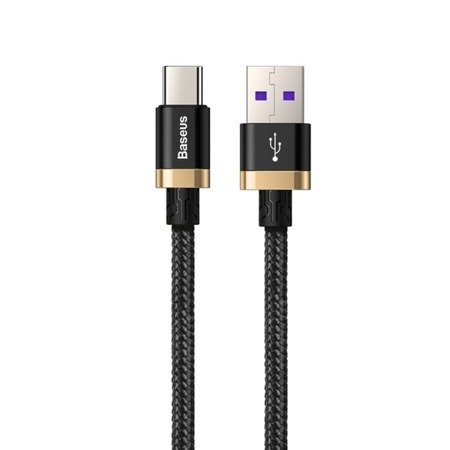 Baseus kabel USB Type-C Huawei Super Charge 40W 5A QC 3.0 2m czarny